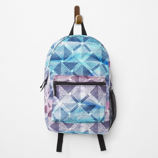Item preview, Abstract organic and triangular watercolor seamless patterns designed and sold by AleFairyland.