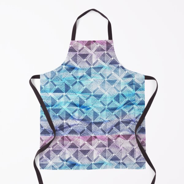 Item preview, Abstract organic and triangular watercolor seamless patterns designed and sold by AleFairyland.