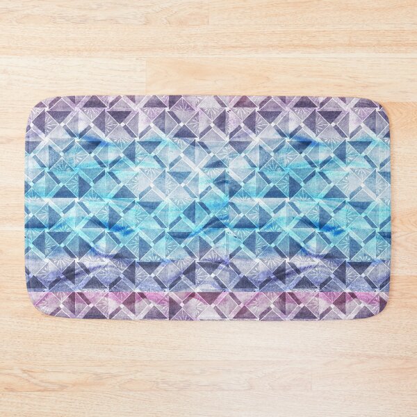 Item preview, Abstract organic and triangular watercolor seamless patterns designed and sold by AleFairyland.