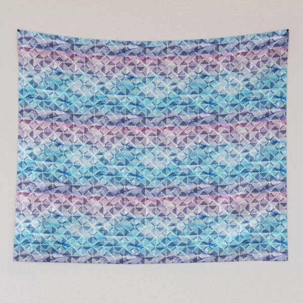 Item preview, Abstract organic and triangular watercolor seamless patterns designed and sold by AleFairyland.
