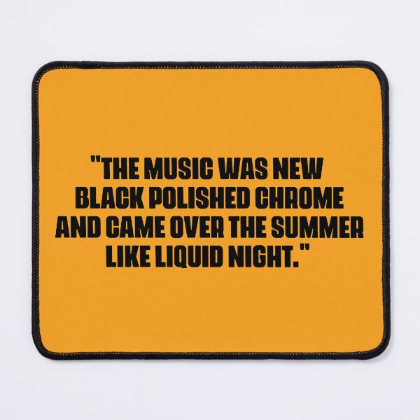 Item preview, The music was new black polished chrome and came over the summer like liquid night! designed and sold by Boogosh.