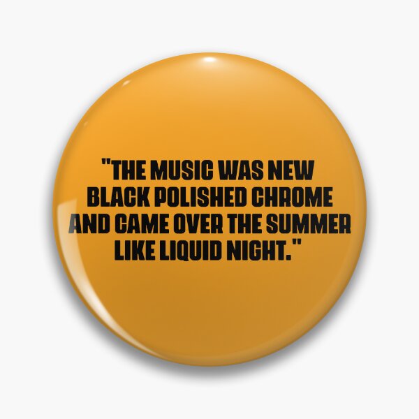 Item preview, The music was new black polished chrome and came over the summer like liquid night! designed and sold by Boogosh.