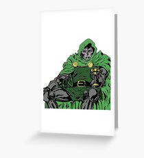 Dr DOOM Greeting Card
