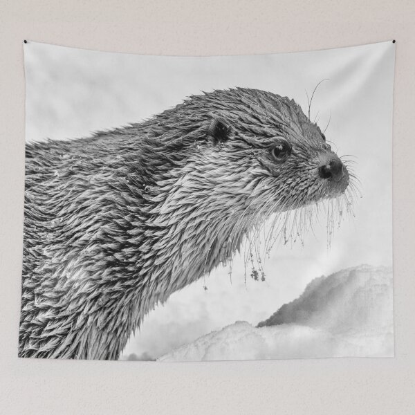 Item preview, Eurasian Otter in a Snowstorm designed and sold by Alius Imago.