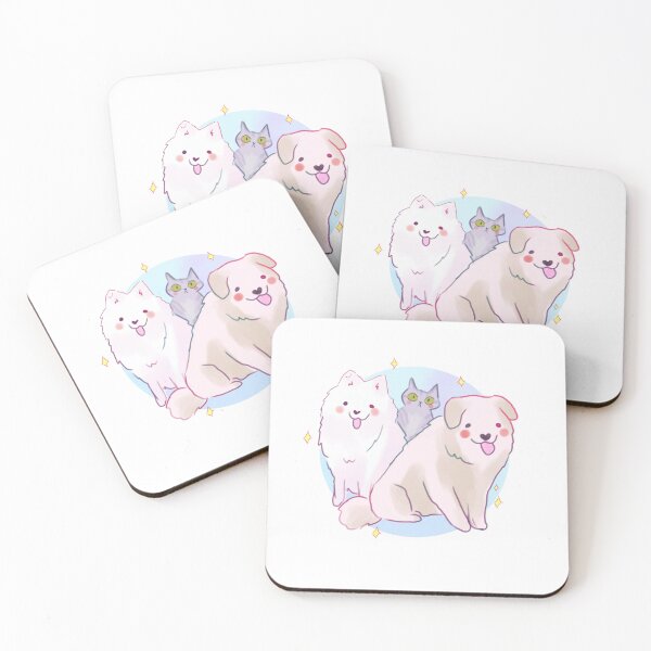 Artikelvorschau, Zwei Hunde und ein Katzendesign entworfen und verkauft von Mayarart.