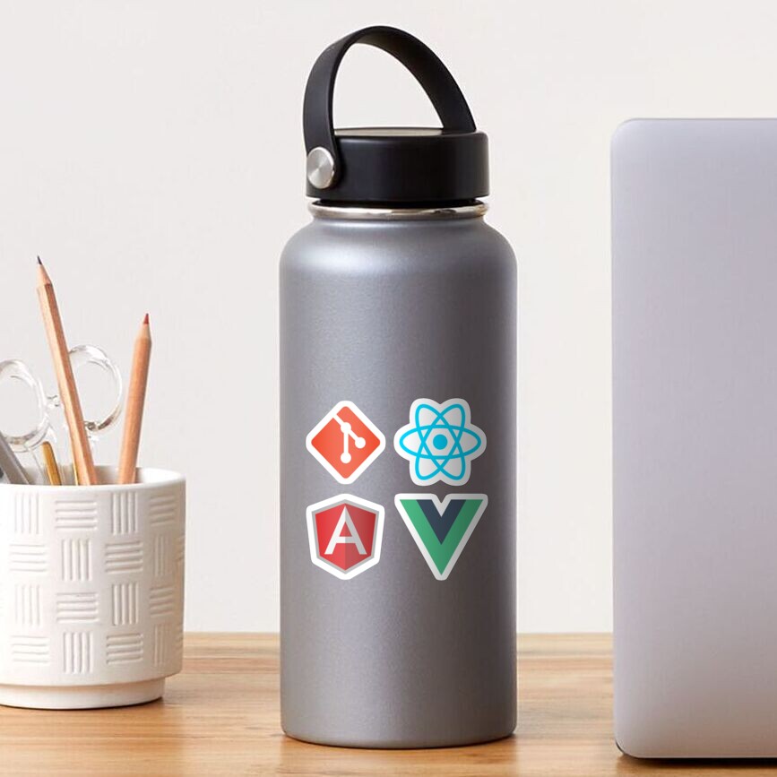 Git React Angular Vue sticker pack Sticker