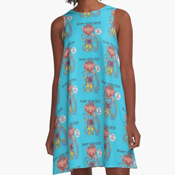 Keeper of the LOCH! and wee little Nessie A-Line Dress
