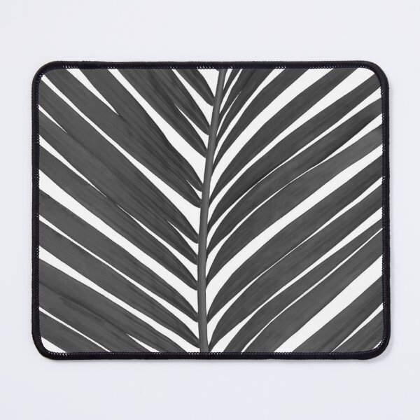 Item preview, Black and White Palm Leaf Silhouette Tropical Boho  designed and sold by Tropical Arts.