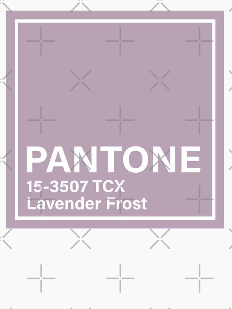 "pantone 15-3507 TCX Lavender Frost" T-shirt for Sale by princessmi-com