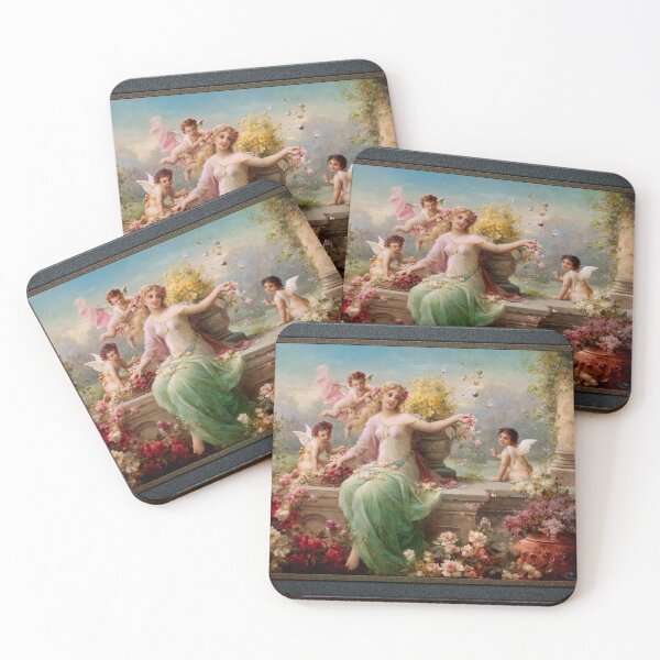 Item preview, Flora by Hans Zatzka Remastered Xzendor7 Classical Art Old Masters Reproductions designed and sold by Xzendor7 Digital Art Creations.