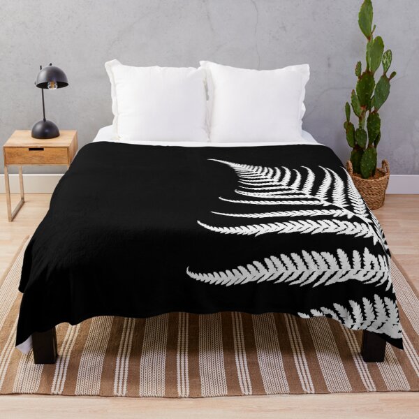 Item preview, Black and White Plant Artwork, Fern Leaf White designed and sold by badlydrawnbabe.