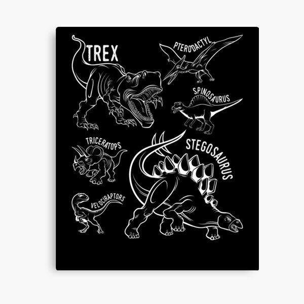 Dinosaur Species T-Rex Triceratops Dino Species Kids | Poster