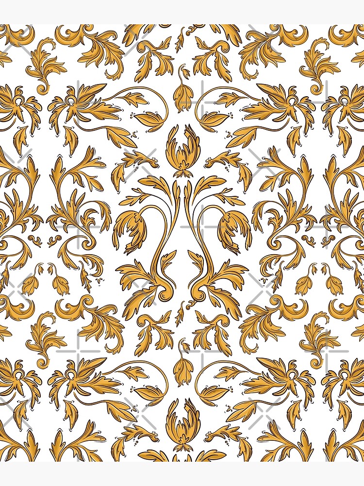 Rococo gold acanthus leaves | Greeting Card