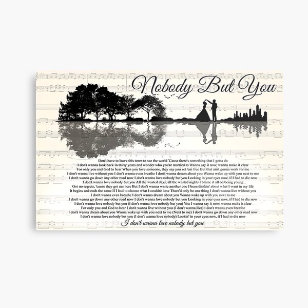 English Song Lyrics Metal Prints for Sale