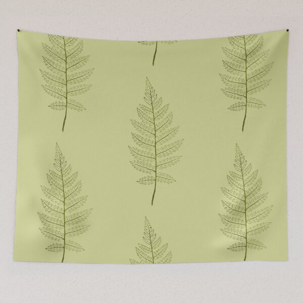 Item preview, Green ferns pattern. Botanical illustration. designed and sold by helga-wigandt.