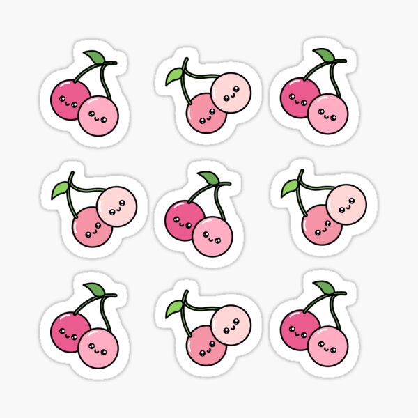 Item preview, Kawaii Cherry Pattern designed and sold by Pamo Creates.
