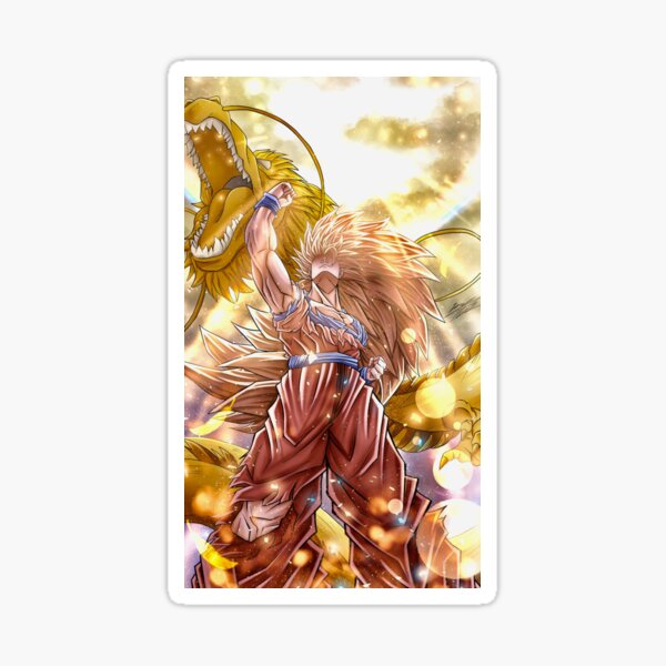 Goku Ssj 3 Sticker By Zvonbal Redbubble