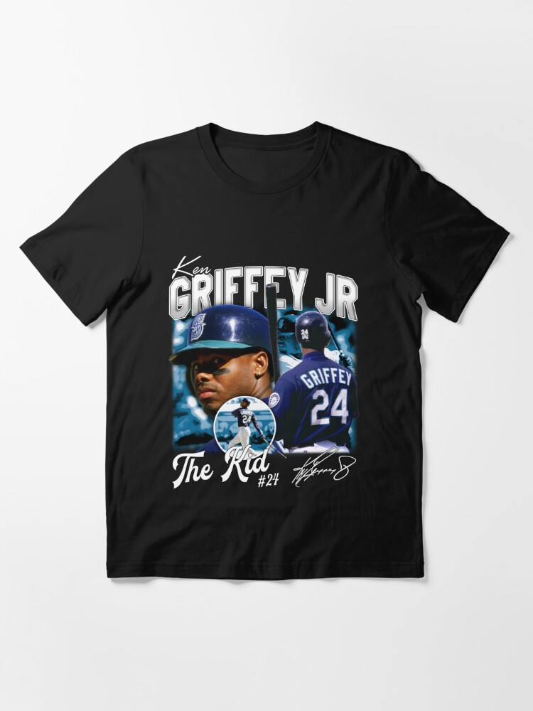 Ken Griffey Jr The Kid Seattle Baseball Legend Signature Vintage Retro 80s  90s Bootleg Rap Style Active T-Shirt for Sale by EllenMitchell