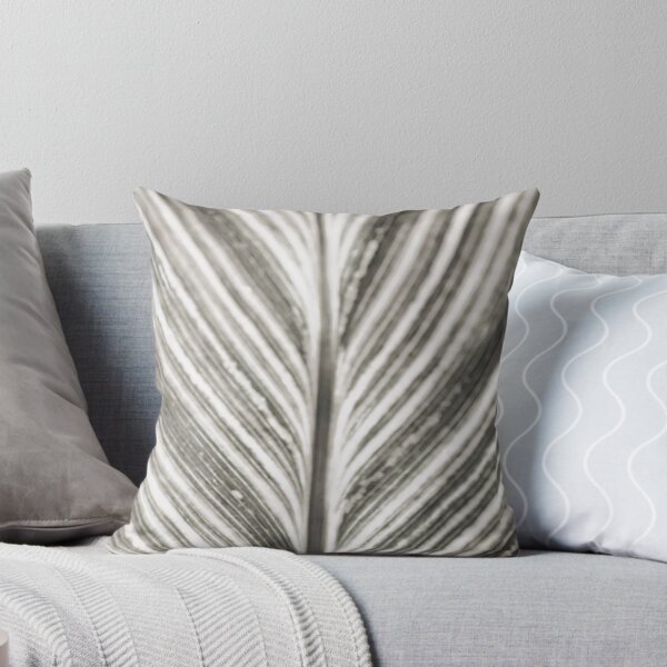 Item preview, Black and white leaves stripes designed and sold by ONiONAstudio.