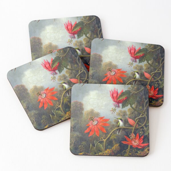 Item preview, Hummingbird and Passionflowers by Heade designed and sold by jadeandjester.