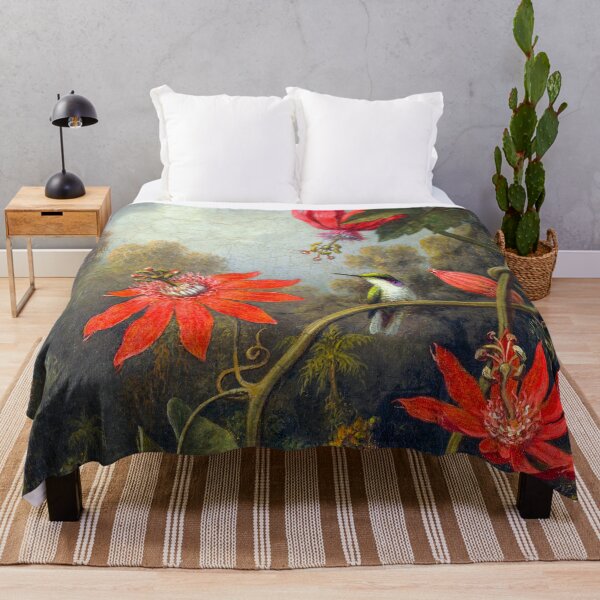 Item preview, Hummingbird and Passionflowers by Heade designed and sold by jadeandjester.