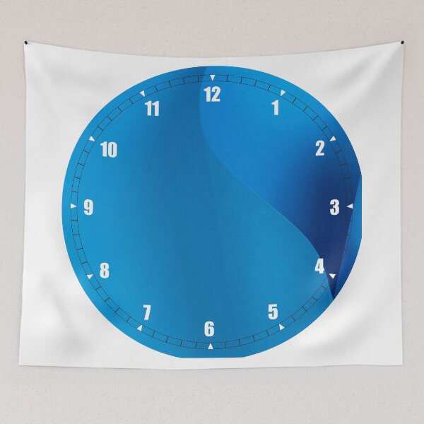 Item preview, Blue clock,  designed and sold by LuFilu.