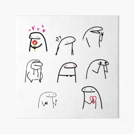 8 Pack of Flork meme | Art Board Print