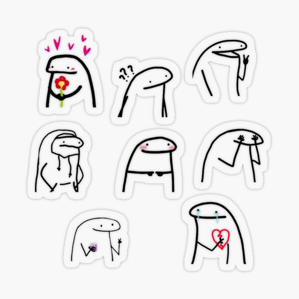 Flork Meme Stickers for Sale