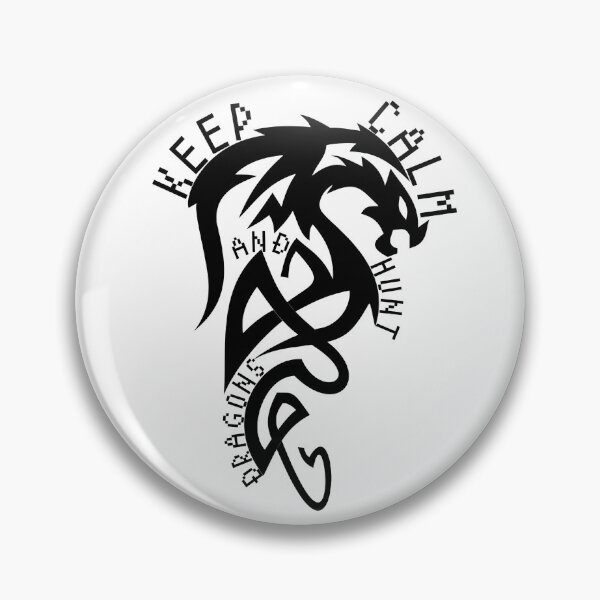 Item preview, Keep Calm And Hunt Dragons Sticker designed and sold by DeliciouSs.
