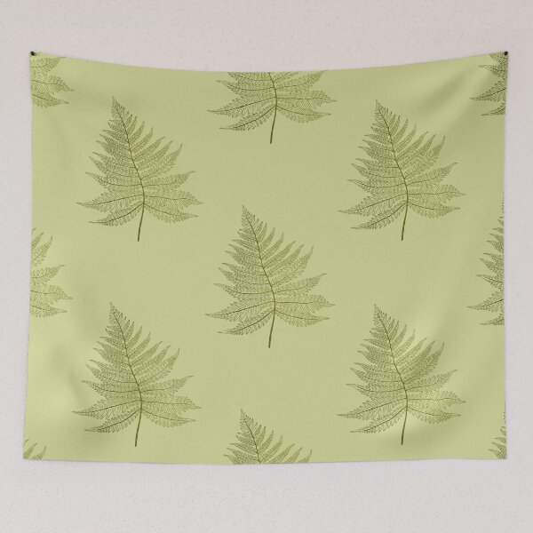 Item preview, Green ferns pattern. Botanical illustration. designed and sold by helga-wigandt.