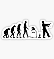 Evolution Zombie Sticker