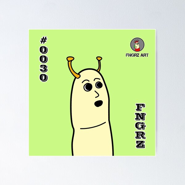 Item preview, FNGRZ - #0030 - cartoon finger art artwork collection designed and sold by PCMUnlimited.
