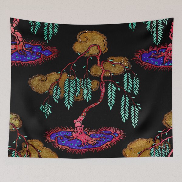 Item preview, Botanical pochoir pattern in Art Nouveau oriental style by E.A. Seguy 2 designed and sold by The Happy Plot.