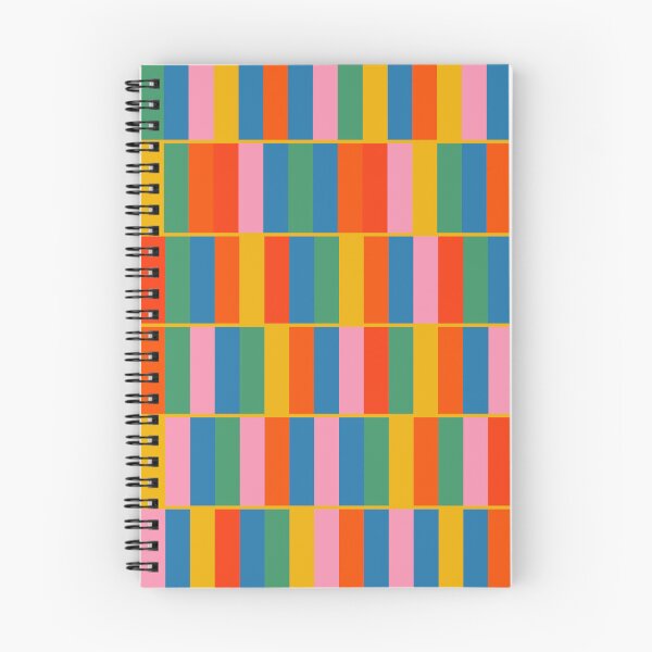 Item preview, Long Blocks Colorful Geometric Check Pattern in Rainbow Pop Colors  designed and sold by kierkegaard.