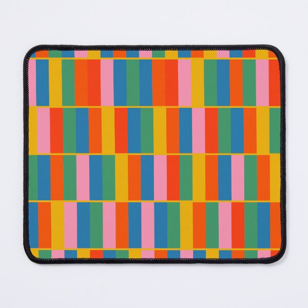 Item preview, Long Blocks Colorful Geometric Check Pattern in Rainbow Pop Colors  designed and sold by kierkegaard.
