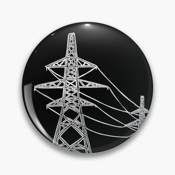 Item preview, Pylons Linocut in Black and White designed and sold by Maddy Bennett.