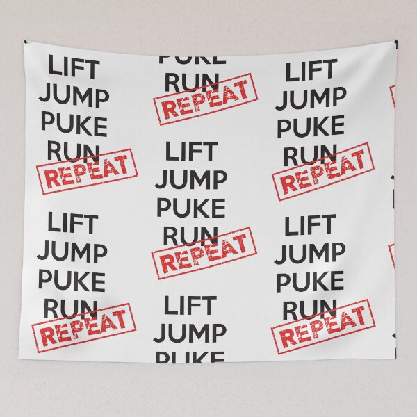 Item preview, Lift, Jump, Puke, Run - REPEAT designed and sold by nektarinchen.