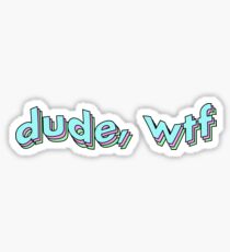 dude wtf Sticker