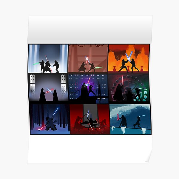 SW Saga Minimalist Scenes Poster