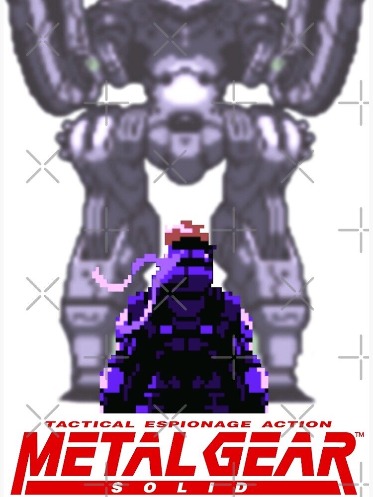 "Metal Gear Solid Ghost Babel Snake vs Metal Gear Pixel Art" Poster for Sale by KiaTheKing
