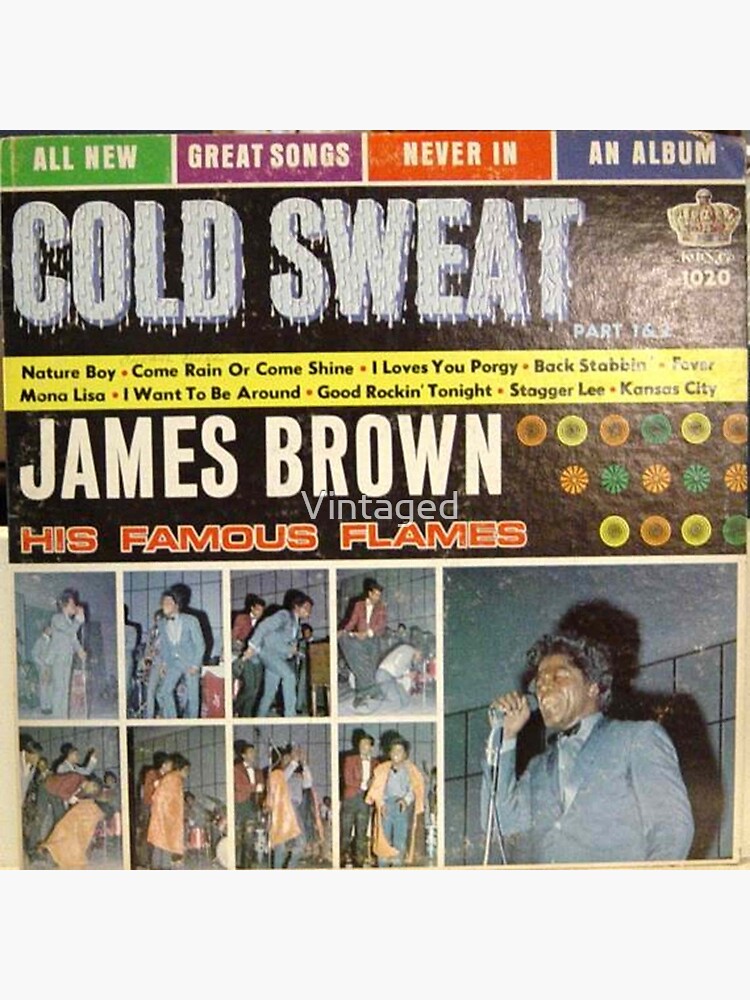 James Brown Famous Flames Cold Sweat Funk Soul Lp Poster For Sale By Vintaged Redbubble 