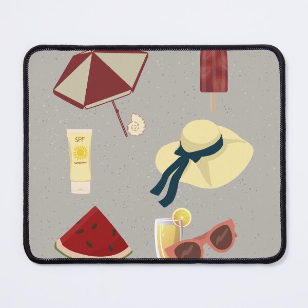Item preview, Sunny Summer Beach red and yellow Aesthetic Wallpaper designed and sold by Levated.