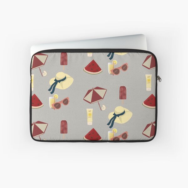 Item preview, Sunny Summer Beach red and yellow Aesthetic Wallpaper designed and sold by Levated.