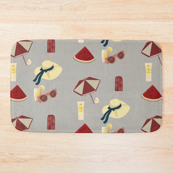 Item preview, Sunny Summer Beach red and yellow Aesthetic Wallpaper designed and sold by Levated.