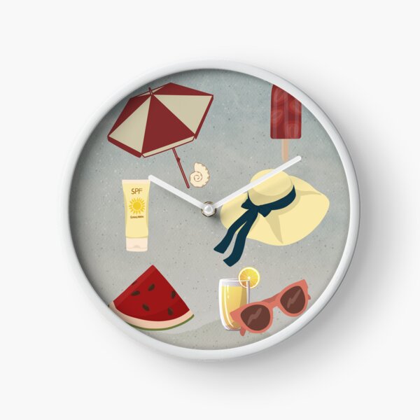 Item preview, Sunny Summer Beach red and yellow Aesthetic Wallpaper designed and sold by Levated.