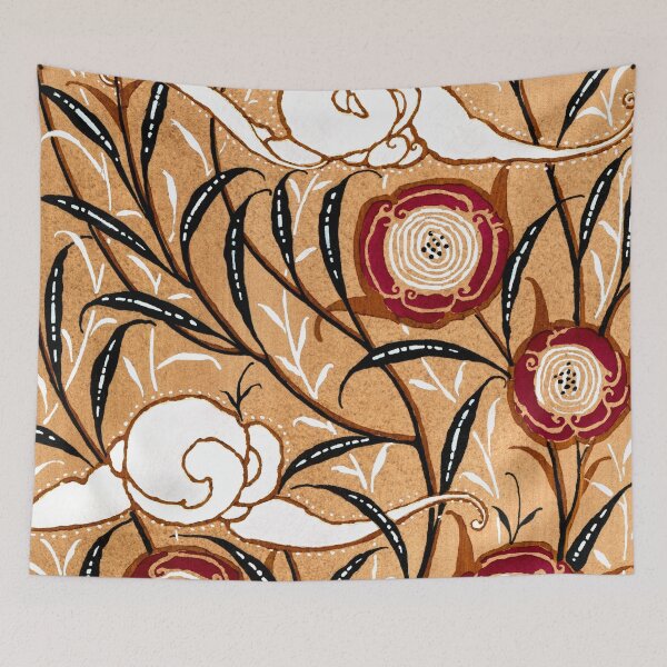 Item preview, Elegant Art Nouveau stencil print Flower Pattern by E.A. Seguy 8 designed and sold by fivo.