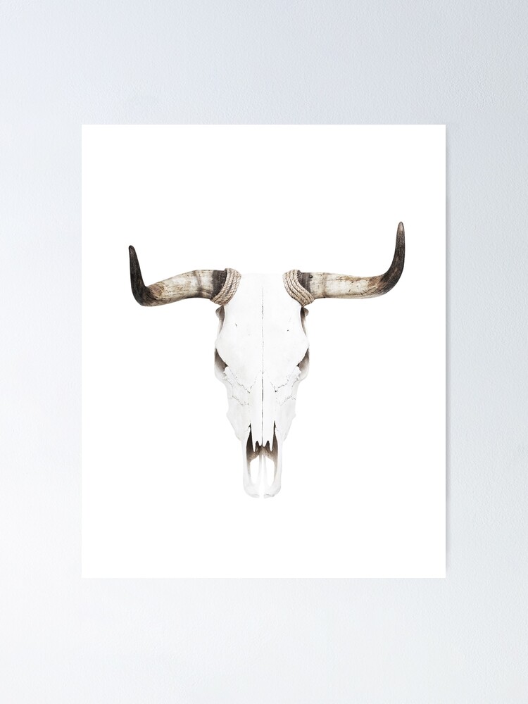 Skull Print Bull Print Skandinavischen Print Skandinavisch