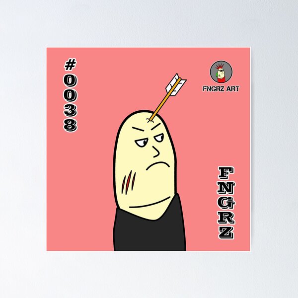 Item preview, FNGRZ - #0038 - colección de obras de arte de dibujos animados con los dedos designed and sold by PCMUnlimited.