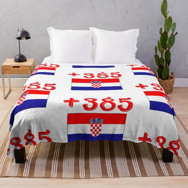 Item preview, Croatia Zagreb International Telephone Code Flag designed and sold by MonArtisteSam.