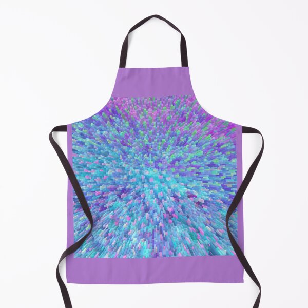 Item preview, Abstract geometrical violet blue cube exploding designed and sold by AleFairyland.